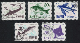 Korea Fish 5v 1990 CTO SG#N3008-N3012 - Corea Del Nord