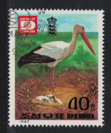 Korea White Stork Bird 1987 CTO SG#N2727 - Corée Du Nord