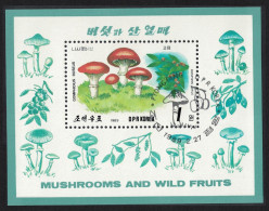 Korea Fungi And Fruits MS 1989 CTO SG#MSN2859 - Korea (Nord-)