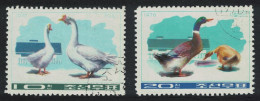 Korea Ducks And Geese 2v 1976 CTO SG#N1479-N1480 - Korea (Nord-)