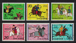 Korea Horse Riding People Of Koguryo Dynasty 6v 1979 CTO SG#N1867-N1872 - Corée Du Nord