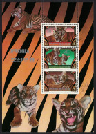 Korea Tigers Sheetlet RAR 1982 CTO SG#n2197-99 MI#Block 117 - Corée Du Nord