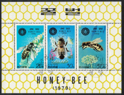 Korea The Honey Bee 3v Sheetlet 1979 CTO SG#N1928-N1930 - Korea (Nord-)