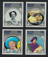 Norfolk Life And Times Of Queen Mother 4v 1985 MH SG#364-367 - Norfolk Island