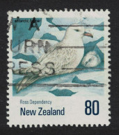 New Zealand Antarctic Fulmar Bird 80c 'Ross Dependency' 1990 Canc SG#1573 MI#1144 Sc#1008 - Used Stamps