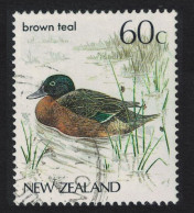 New Zealand Brown Teal Bird 1986 Canc SG#1291 - Usati