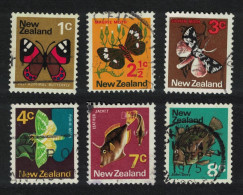 New Zealand Fish Fauna Small Collection 6v 1970 Canc SG#914=24-6canc - Gebruikt