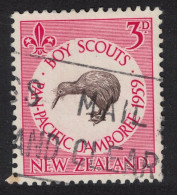 New Zealand Kiwi Bird Pan-Pacific Scout Jamboree Auckland 1959 Canc SG#771 - Used Stamps