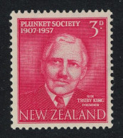 New Zealand Sir Truby King Founder Of Plunket Society 1957 MH SG#760 - Ongebruikt