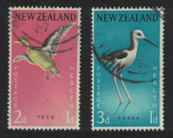 New Zealand Teal Stilt Birds 2v 1959 Canc SG#776-777 MI#386-387 - Used Stamps
