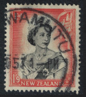 New Zealand Queen Elizabeth II 1Sh9d T2 1954 Canc SG#733b - Gebruikt