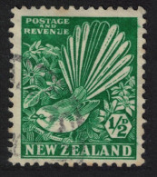 New Zealand Collared Grey Fantail Bird T1 1935 Canc SG#577 - Usati