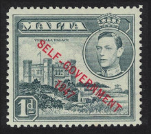 Malta Verdala Palace 1d 'SELF-GOVERNMENT' 1948 MH SG#236a - Malta (...-1964)