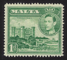 Malta Verdala Palace 1d Green 1943 MH SG#219a - Malte (...-1964)