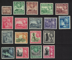 Malta George VI Definitives 18v 1938 SG#217-231 - Malte (...-1964)