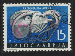 Yugoslavia Common Paper Nautilus Mollusc 1956 Canc SG#826 MI#796 Sc#453 - Altri & Non Classificati