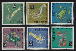 Vietnam Prawn Shrimp Crab Lobster Marine Life 6v 1965 CTO SG#N384-N389 MI#387-392 Sc#368-373 - Vietnam