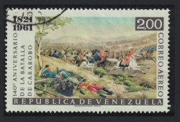 Venezuela 140th Anniversary Of Battle Of Carabobo Centres 2B 1961 Canc SG#1708 Sc#C783 - Venezuela