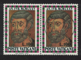 Vatican St Peter Pair T2 1974 Canc SG#629 Sc#568 - Used Stamps
