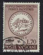 Vatican Malaria Eradication 70L 1962 Canc SG#372 Sc#327 - Used Stamps
