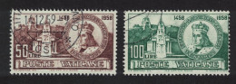 Vatican Saint Casimir Patron Saint Of Lithuania 2v 1959 Canc SG#306-307 Sc#364-365 - Used Stamps