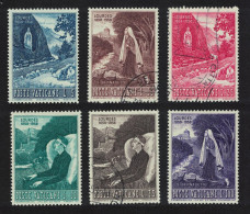 Vatican Apparition Of The Virgin Mary At Lourdes 6v 1958 Mixed SG#265-270 Sc#233-238 - Used Stamps