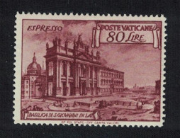 Vatican Express Mail St John's Basilica 1949 MH SG#E150 Sc#E12 - Ongebruikt