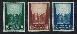 Vatican Prisoners Of War Relief Fund 3v 1943 MH SG#92-94 MI#96-98 Sc#84-86 - Unused Stamps