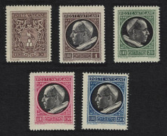 Vatican Pope Pius XII 5v 1945 MH SG#100=06-5 MI#103-110 Sc#91-98 - Nuovi