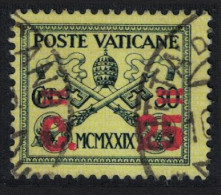 Vatican Papal Tiara And St Peter's Keys Ovpt 25c T2 1931 Canc SG#14 MI#16 Sc#2 - Used Stamps