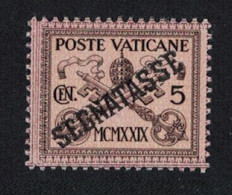 Vatican Postage Due Optd 'SEGNATASSE' 1931 MH SG#D15 Sc#J1 - Unused Stamps