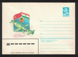 USSR USSR-India Joint Space Flight Pre-paid Envelope 1983 - Oblitérés