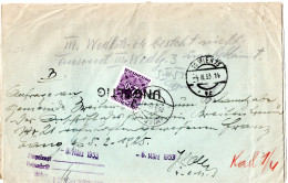 79621 - Österreich - 1953 - Unfrank ZU-OrtsBf WIEN, M S2,50 Portomke, Zurueck Als "unbekannt" - Postage Due