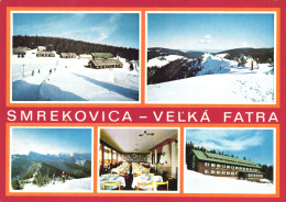 VEĽKA FATRA, SMREKOVICA, MULTIPLE VIEWS, ARCHITECTURE, SKI RESORT, RESTAURANT, MOUNTAIN, SLOVAKIA, POSTCARD - Slowakei