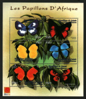 Guinea (Guineé) - 2001 - Insects: Butterflies - Yv 2150GQ/GV - Butterflies
