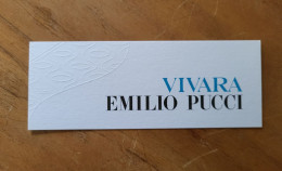 Carte Emilio Pucci Vivara - Modernes (à Partir De 1961)