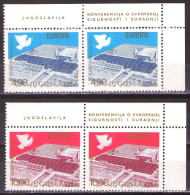 Yugoslavia 1977 - European Security Conference II - Mi 1699-1700 - MNH**VF - Nuovi