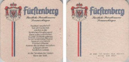 5001458 Bierdeckel Quadr. - Fürstenberg - Fürstliche Privatbrauerei - Beer Mats