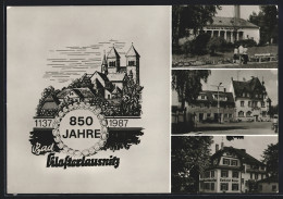 AK Klosterlausnitz, Kurhotel Köppe, Sanatorium Dr. Friedrich Wolf, Markt M. Rathaus  - Bad Klosterlausnitz