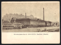 AK Saalfeld /Saale, Schokoladenfabrik Mauxion  - Saalfeld