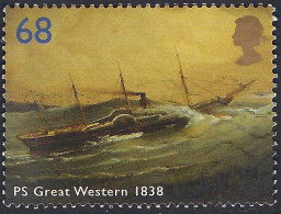 GREAT BRITAIN 2002 QEII 68p Multicoloured, Ocean Liners. PS Great Western,1838 FU - Used Stamps