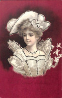 Femme Portrait Fonds Carmin Illustrateur ? 1903 - Women