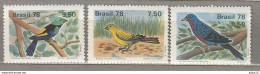 BIRDS Vogel Oiseaux 1978 Brasil Brazil Mi 1651-1653 MNH (**) #Fauna909 - Sonstige & Ohne Zuordnung