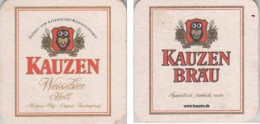 5002814 Bierdeckel Quadratisch - Kauzen Bräu U. Weissbier Hell - Beer Mats