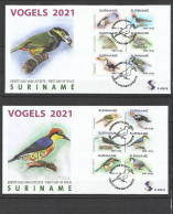 SURINAME 2021 FDC BIRDS - Surinam