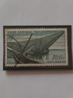 D40- TIMBRE OBLITÉRÉ AEF, POSTE AÉRIENNE,  COLONIE FRANÇAISE N °59 -" RESSOURCE : PÊCHEURS KOTOKO ". - Used Stamps
