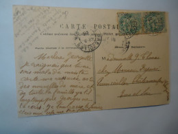 FRANCE   POSTCARDS  BREZOLLES  1905 PAIR STAMPS LUI-TU  FREE AND COMBINED   SHIPPING FOR MORE ITEMS - Autres & Non Classés