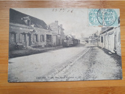 CPA - THIVARS 28 - ROUTE NATIONALE 1906 - TRAIN - CAFE - RESTAURANT GUYON - Other & Unclassified