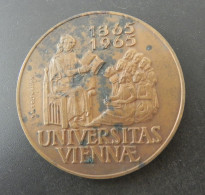 Medaille Medal - Österreich Austria - 700 Jahre Universität Wien 1365 - 1965 - Andere & Zonder Classificatie