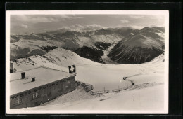 AK Davos-Parsenbahn, Die Station Weissfluhjoch  - Altri & Non Classificati